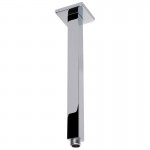 Eden Square Chrome Vertical Shower Arm 450mm